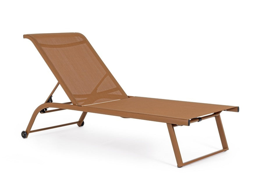 LETTINO PRENDISOLE RECLINABILE CON RUOTE TAYLOR PECAN