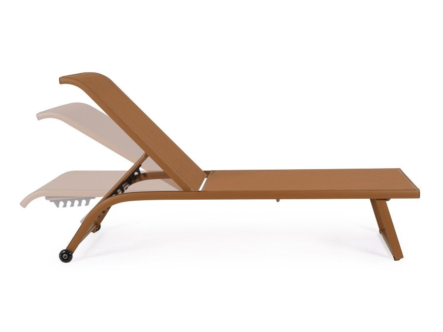 LETTINO PRENDISOLE RECLINABILE CON RUOTE TAYLOR PECAN