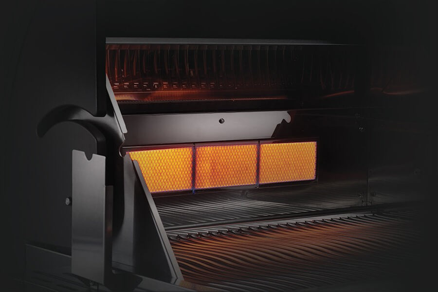 BARBECUE DA INCASSO BI-LEX 485 INOX CON 3+1 FUOCHI E INFRAROSSI
