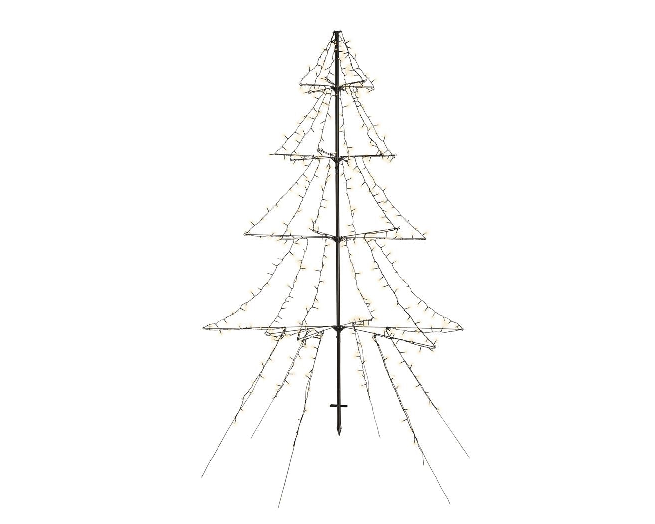 ABETE LUMINOSO 300CM 1800 LED BIANCO CALDO