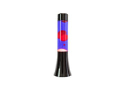 Mini Lava Lamp 9x9x31cm Rosso e Blu Fisura