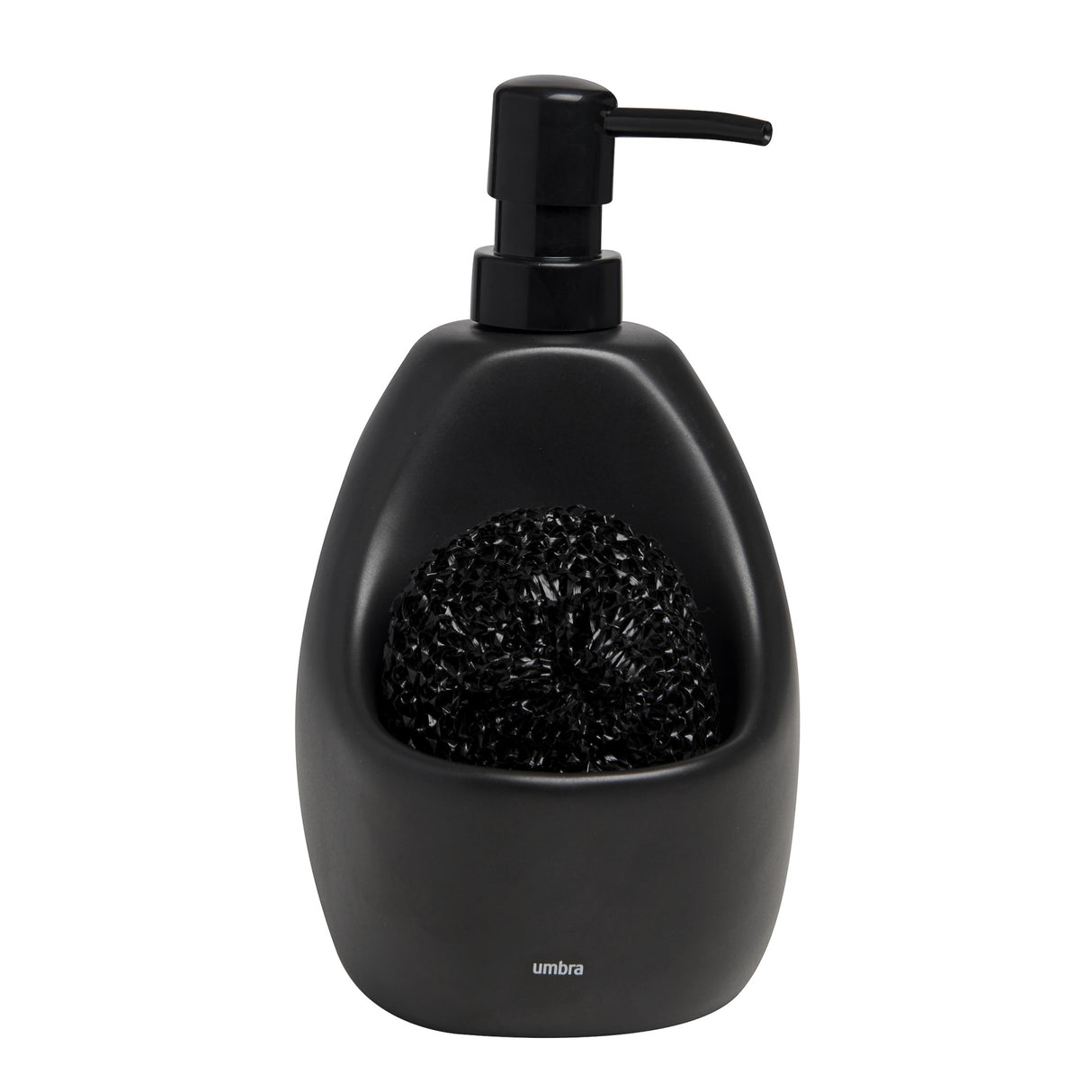 Dispenser Sapone e Portaspugna Joey 10x13x20 cm 750ml Nero Umbra