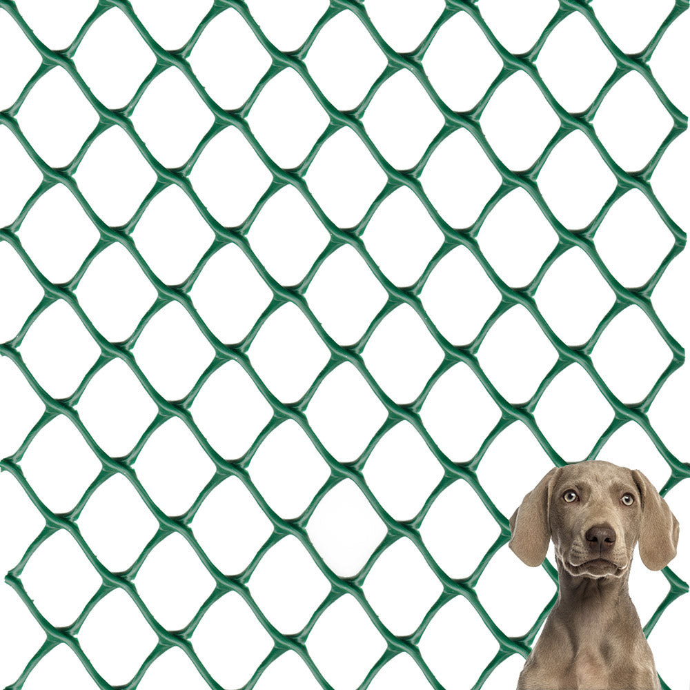 RETE SALVAPRATO IN PLASTICA PER CANI 1X5 M VERDE