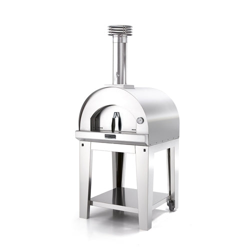 Edelstahlwagen für einen 20-kg-Margherita-Pizzaofen von Fontana Forni
