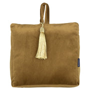 FERMAPORTA IN VELLUTO COGNAC 18CM
