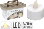 SET 24 TEALIGHT LED PICCOLE A BATTERIE