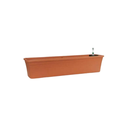 FIORIERA MEDITERRAN CON SISTEMA DI IRRIGAZIONE WATERSYSTEM 100CM TERRACOTTA
