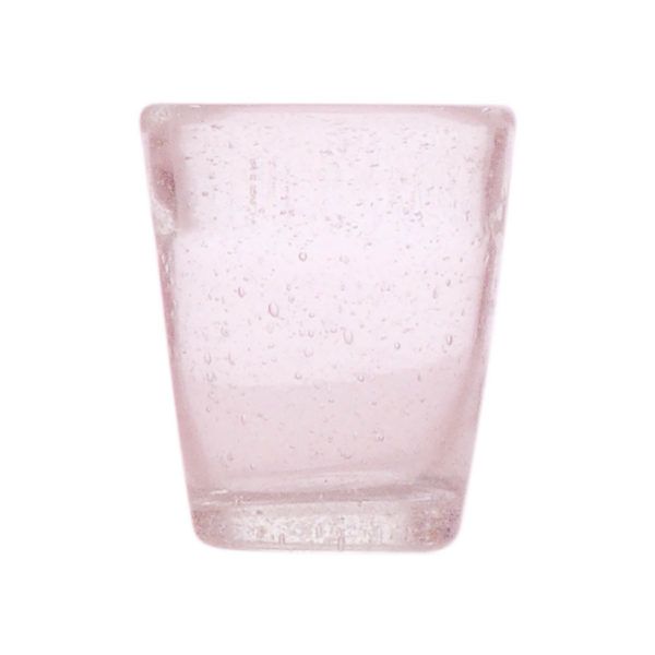 BICCHIERE SHOT ROSA MEMENTO DI VETRO