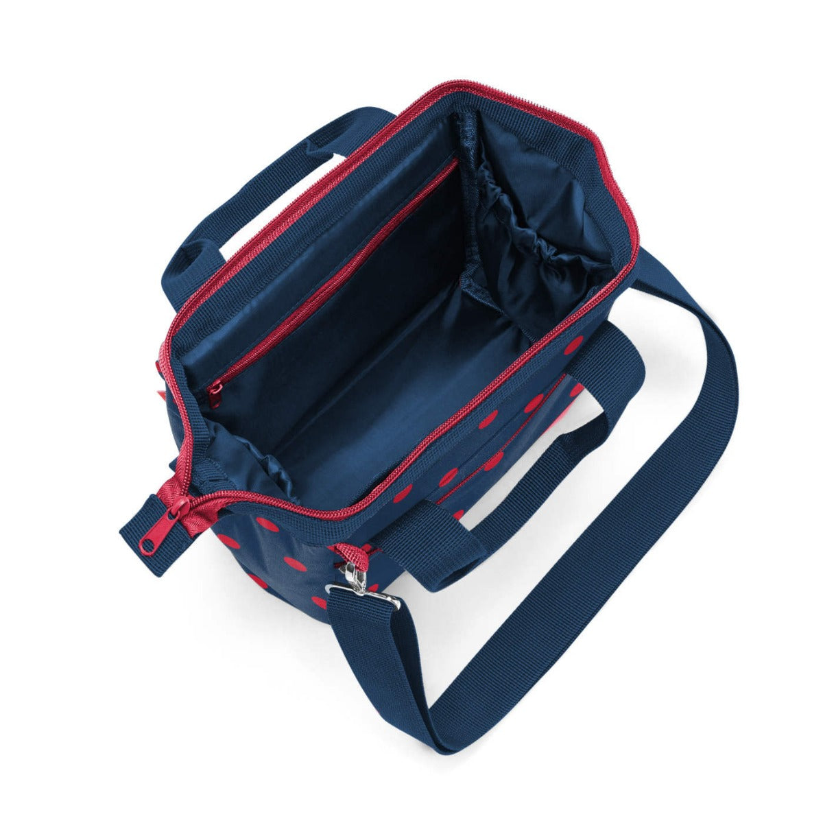 BORSA ALLROUNDER CROSS MIXED DOTS RED CON TRACOLLA