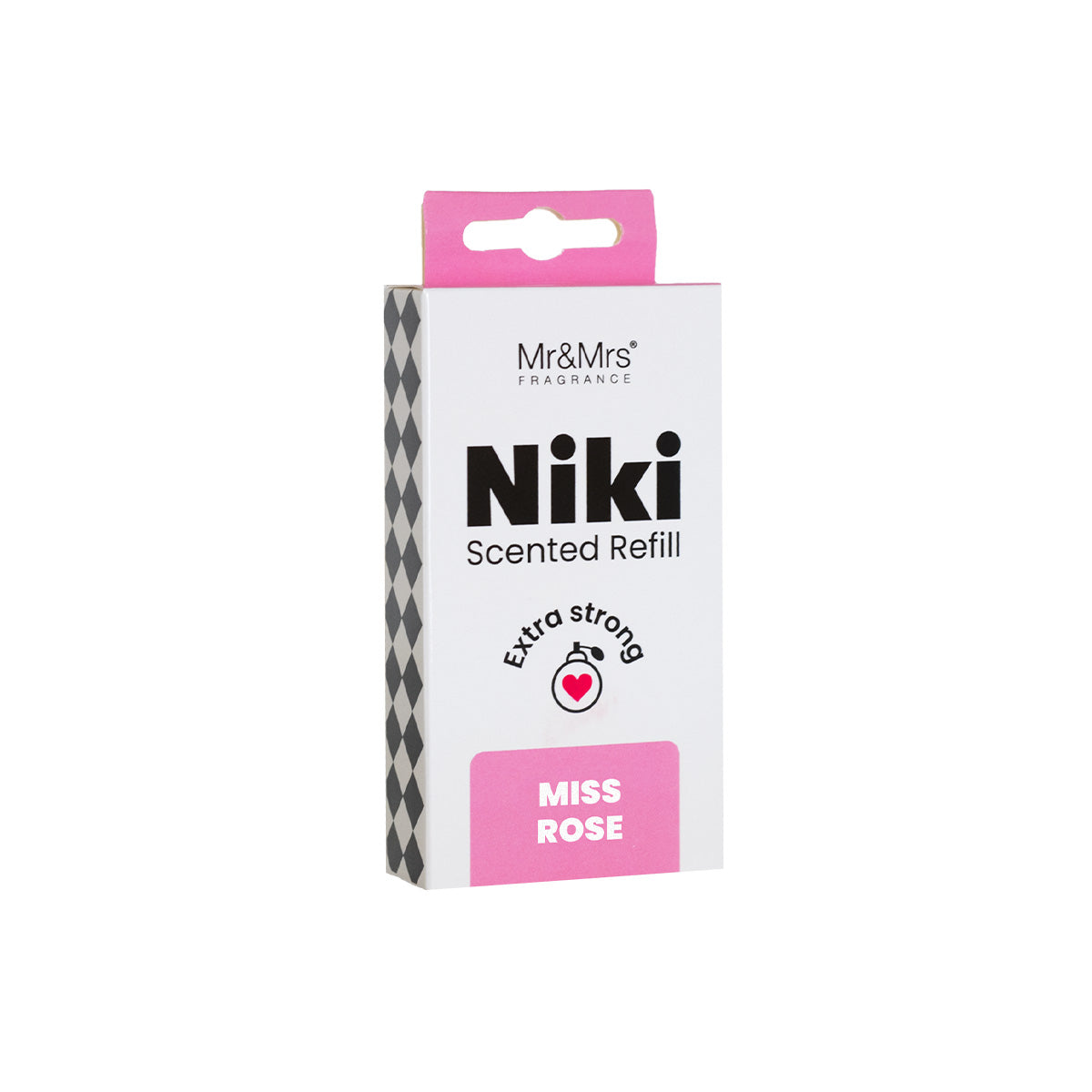 MR & MRS FRAGRANCE RICARICA PROFUMATORE PER AUTO NIKI MISS ROSE