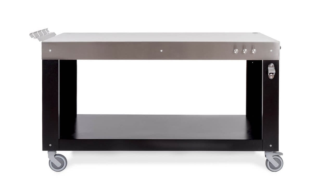 TAVOLO MULTIFUNZIONE PER PIZZA 160CM NERO ALFA FORNI