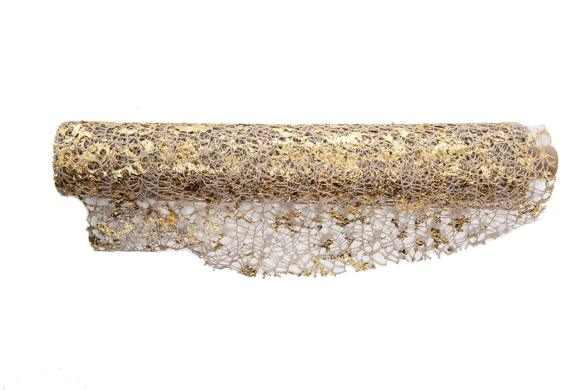 ROTOLO DI TESSUTO POLYCOTTON NATALIZIO CM.48XMT.5 ORO