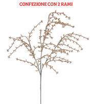 2 RAMI DECORATIVI CON BACCHE ORO 74 CM
