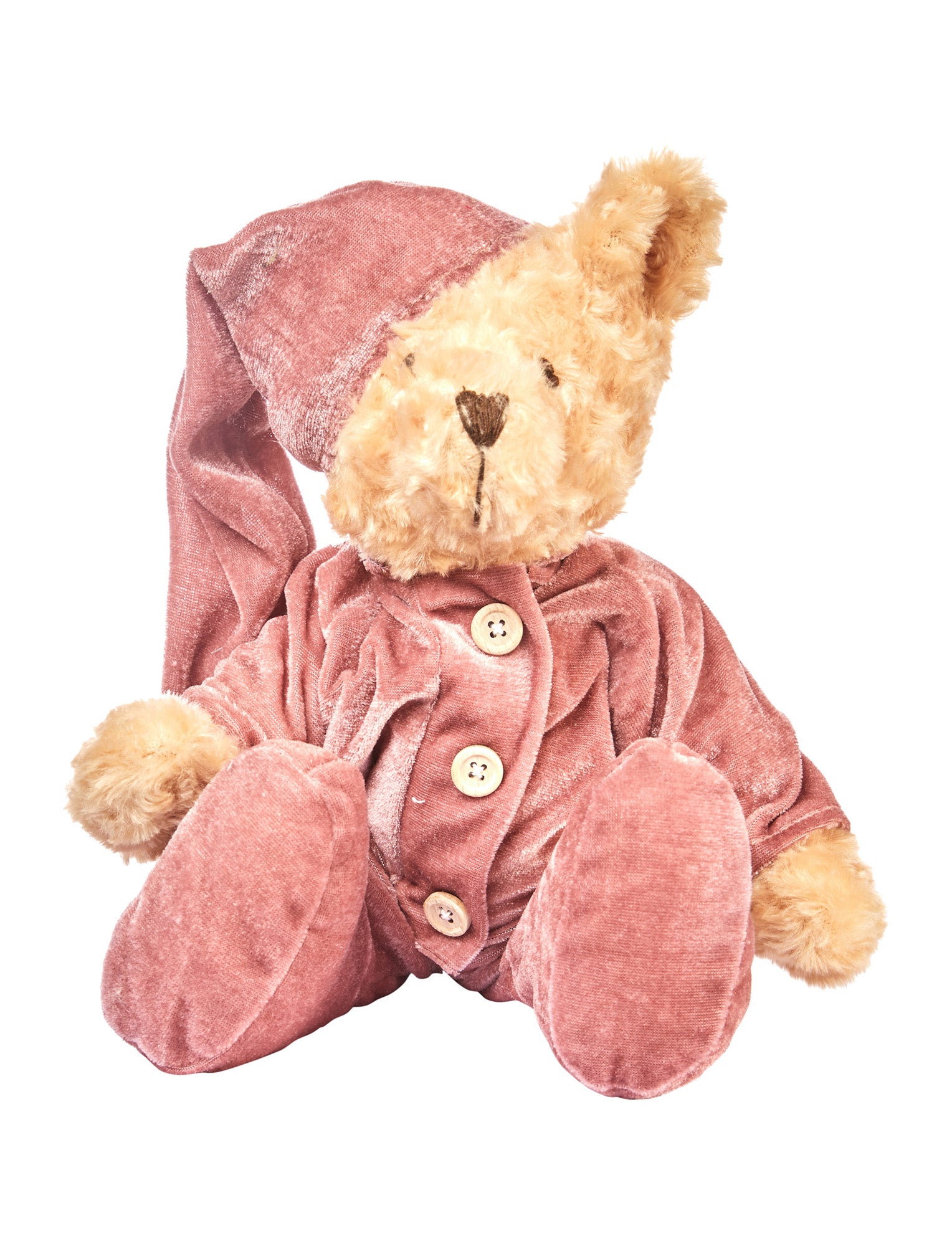 PELUCHE ORSETTO TEDDY ROSA CON PIGIAMA 23CM