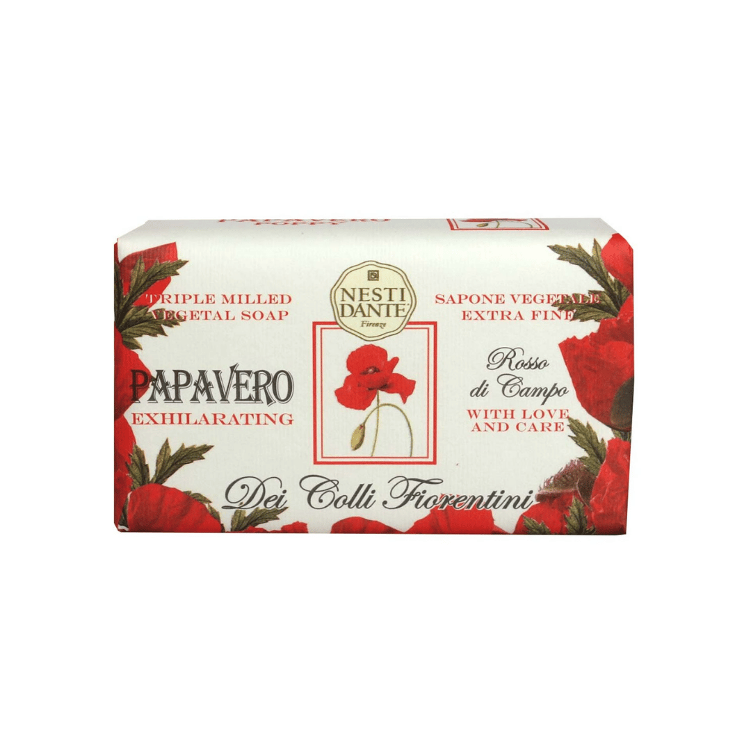 SAPONE VEGETALE DEI COLLI FIORENTINI PAPAVERO - ROSSO DI CAMPO