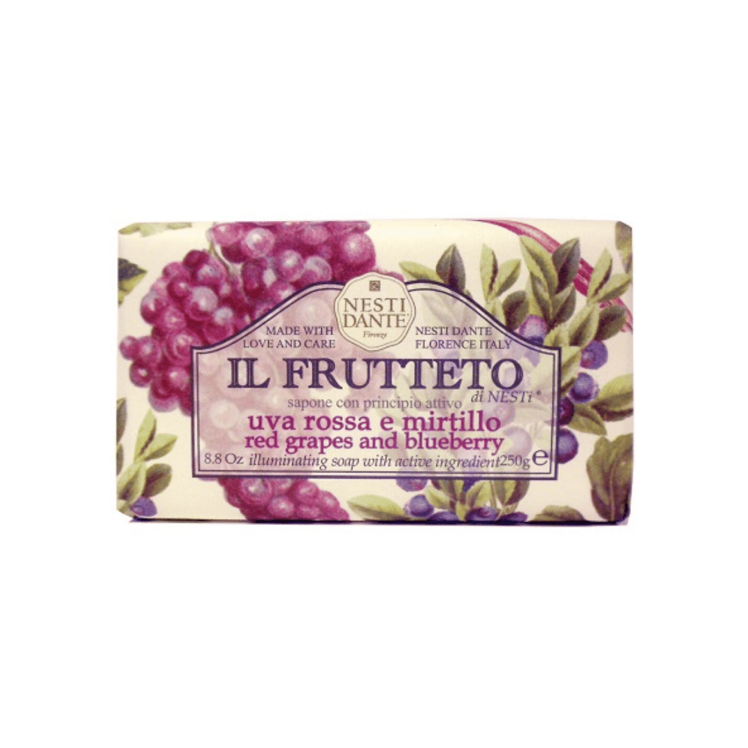 SAPONE VEGETALE IL FRUTTETO UVA ROSSA E MIRTILLO 250GR
