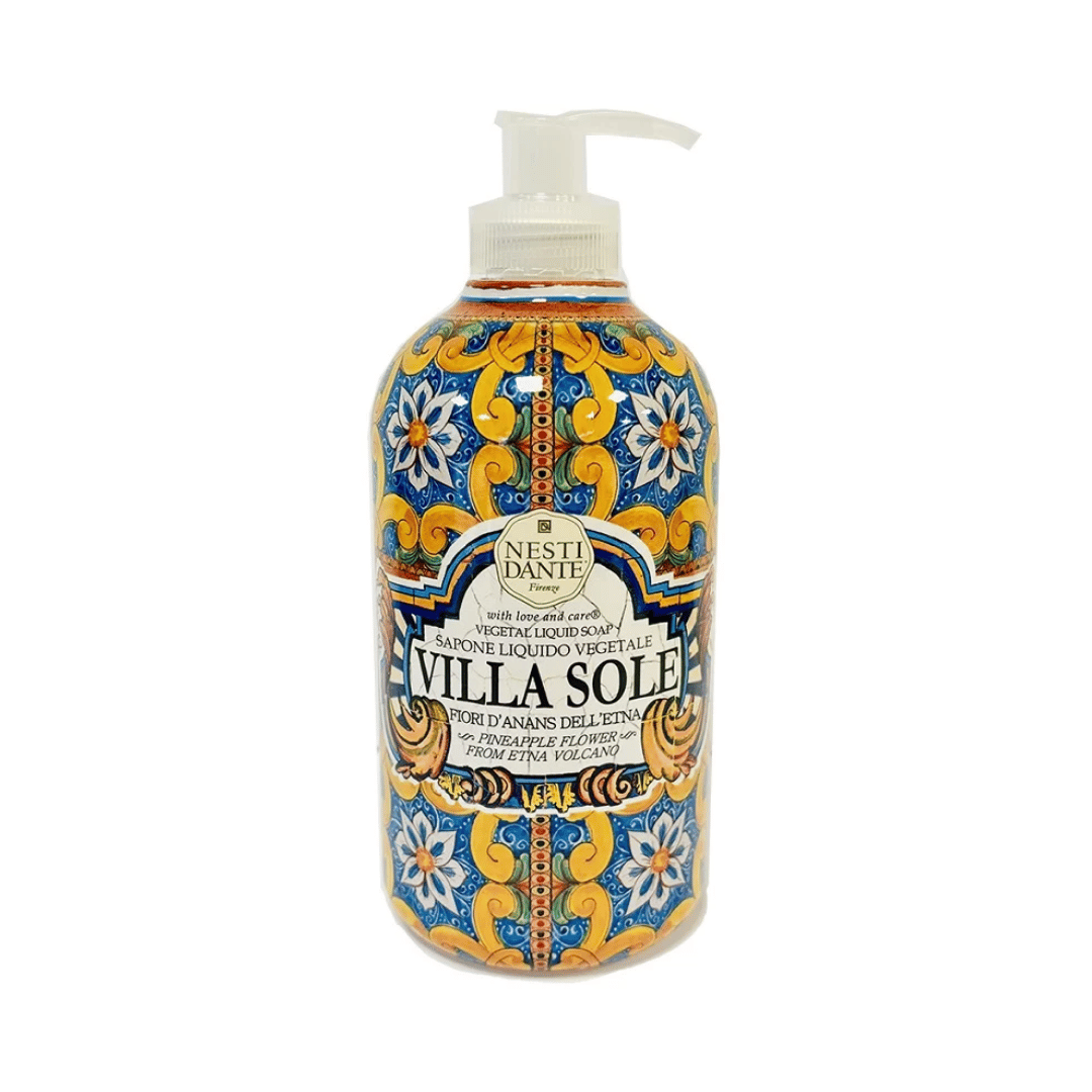 SAPONE LIQUIDO VEGETALE VILLA SOLE - FIORI D' ANANAS DELL'ETNA