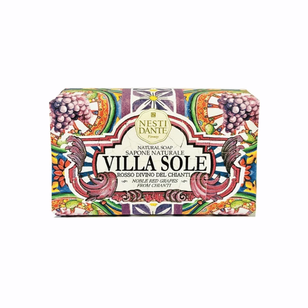 SAPONE NATURALE VILLA SOLE 250GR - ROSSO DIVINO DEL CHIANTI