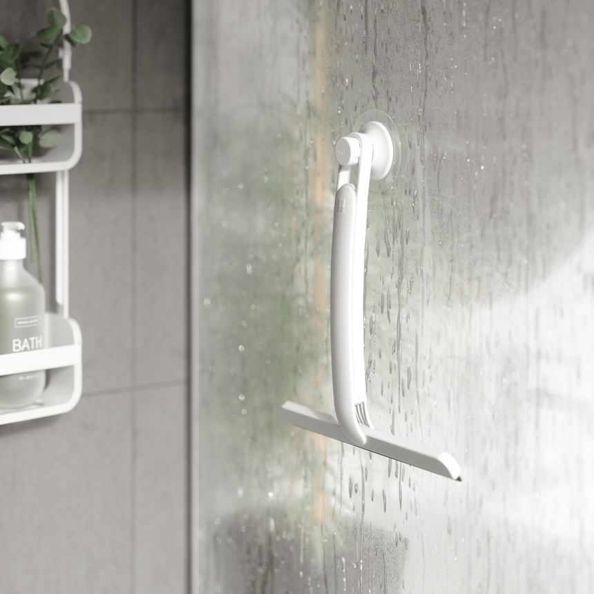 Tergivetro per Doccia con Gancio Adesivo Flex 26x16x3cm Bianco Umbra