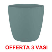 OFFERTA 3 VASO BRUSSELS ROUND 14CM VINTAGE BLUE
