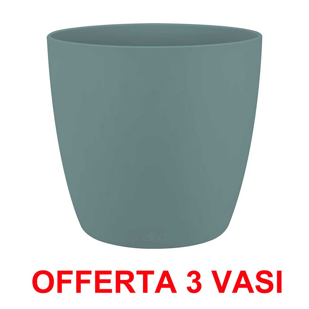 OFFERTA 3 VASO BRUSSELS ROUND 14CM VINTAGE BLUE
