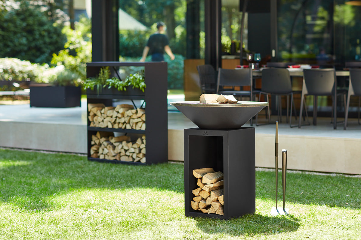 BARBECUE A LEGNA OFYR CLASSIC STORAGE BLACK 100