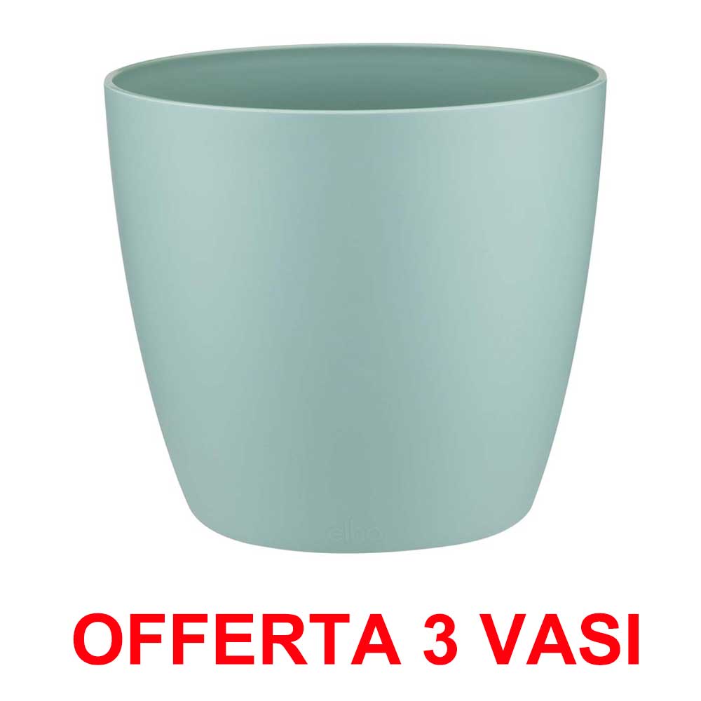 OFFERTA 3 VASO BRUSSELS ROUND 14CM MINT