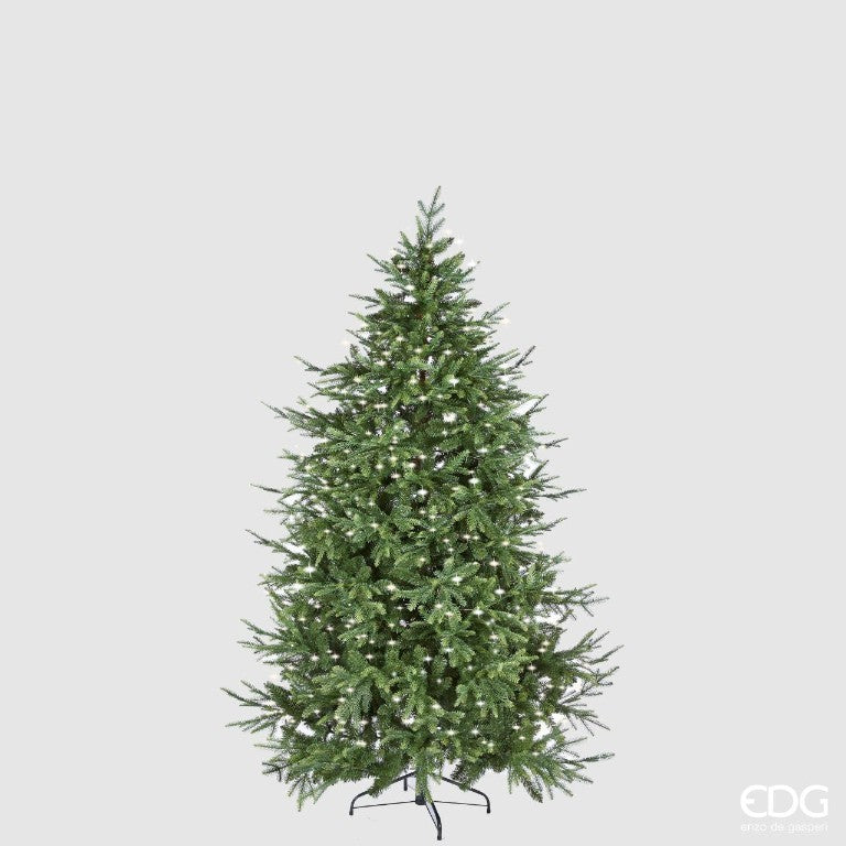 ALBERO DI NATALE PINO LUXURY 210CM PREILLUMINATO CON 4000 MINILED D142
