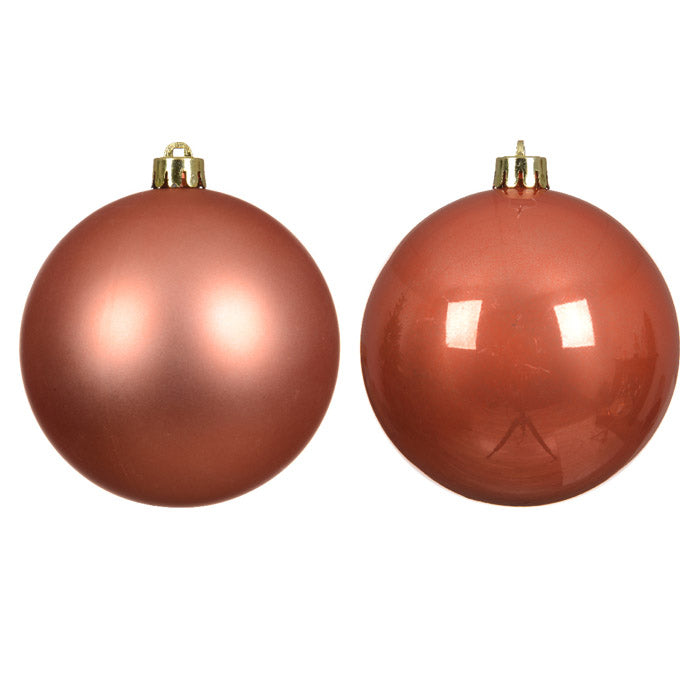 PALLINA DI NATALE INFRANGIBILE, Ø10CM, CONFEZIONE 4 PEZZI, BRONZO
