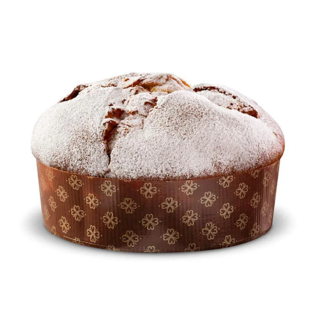 SCATOLA REGALO CON PANETTONE GALUP PARADISO 750GR + CREMA SPALMABILE GIANDUJA + SPALMINO