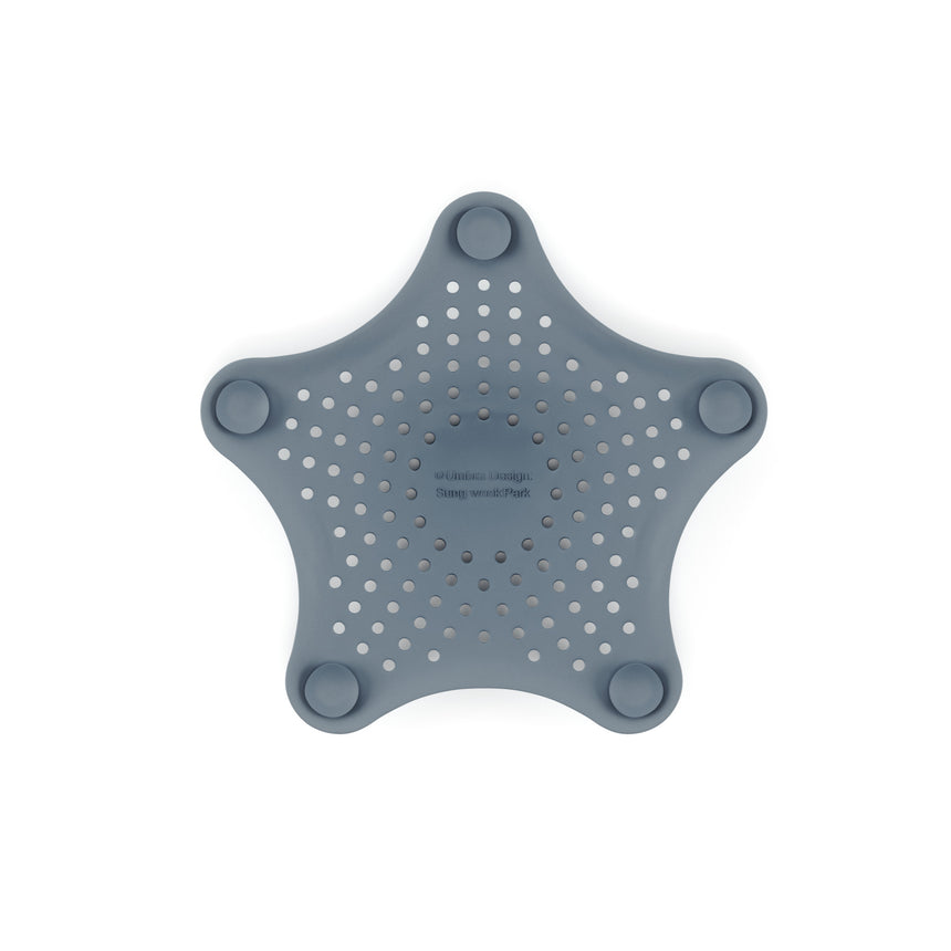 Tappo e filtro per capelli Starfish 15x15x1cm Blu Ardesia UMBRA