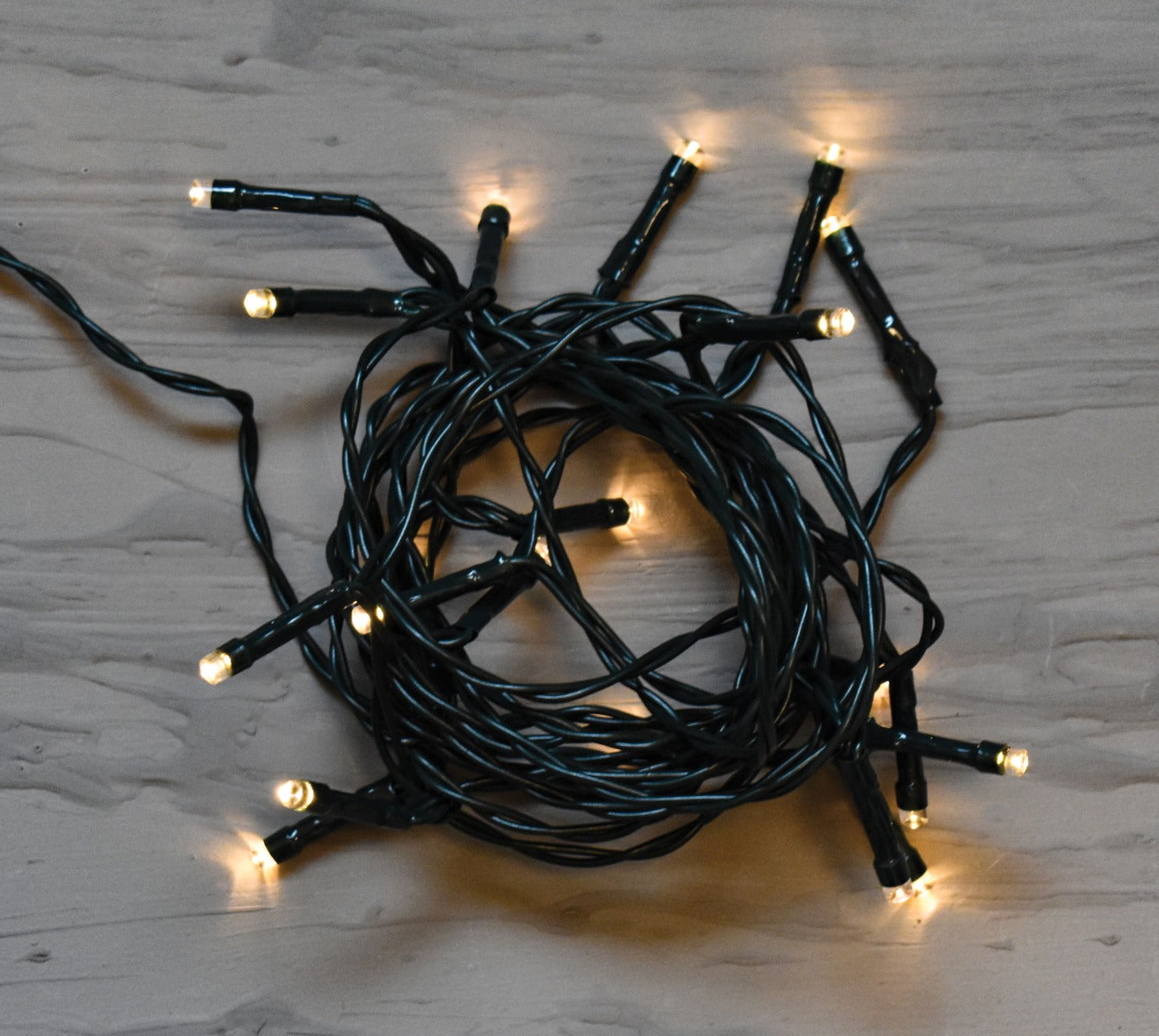 LUCI DI NATALE CATENA CON 20 LED BIANCO CALDO 3MT
