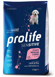 CROCCHETTE PROLIFE SENSITIVE PUPPY AGNELLO & RISO - MEDIUM/LARGE 10KG