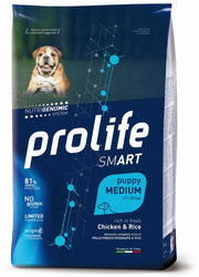 CROCCHETTE PROLIFE SMART PUPPY POLLO & RISO – MEDIUM 10KG