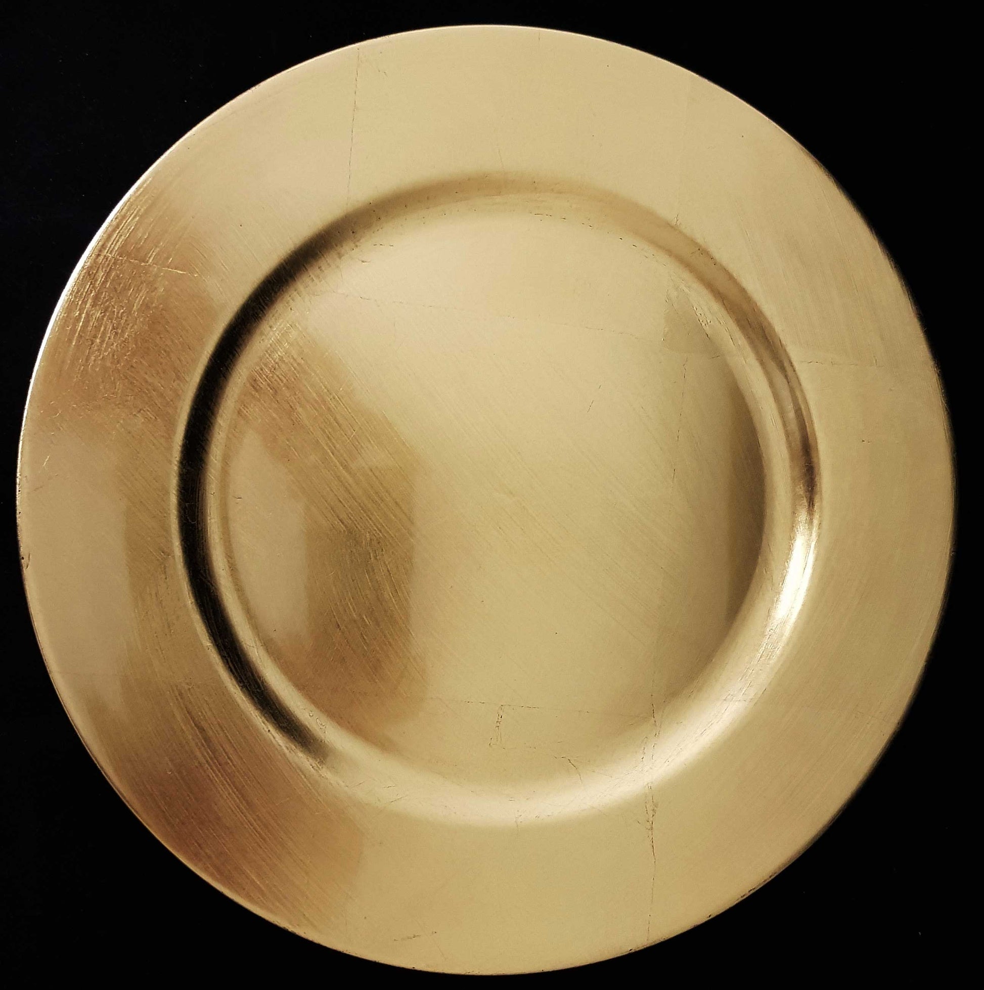 12 SOTTOPIATTI CIRCOLARI ORO 33CM