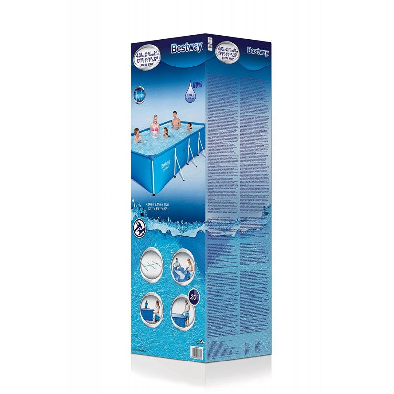 PISCINA RETTANGOLARE STEEL PRO 400X211X81 CM