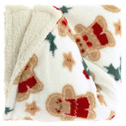 COPERTA PLAID 130X160CM, DESIGN NATALIZIO, BISCOTTI