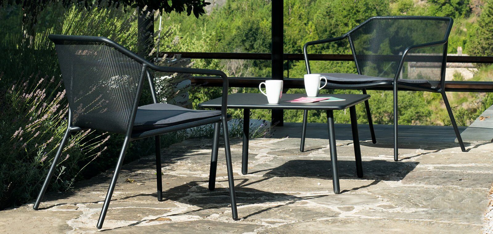 OFFERTA TAVOLO PLUS4 ALLUNGABILE 160+110X90CM  + 4 POLTRONE DARWIN FERRO ANTICO