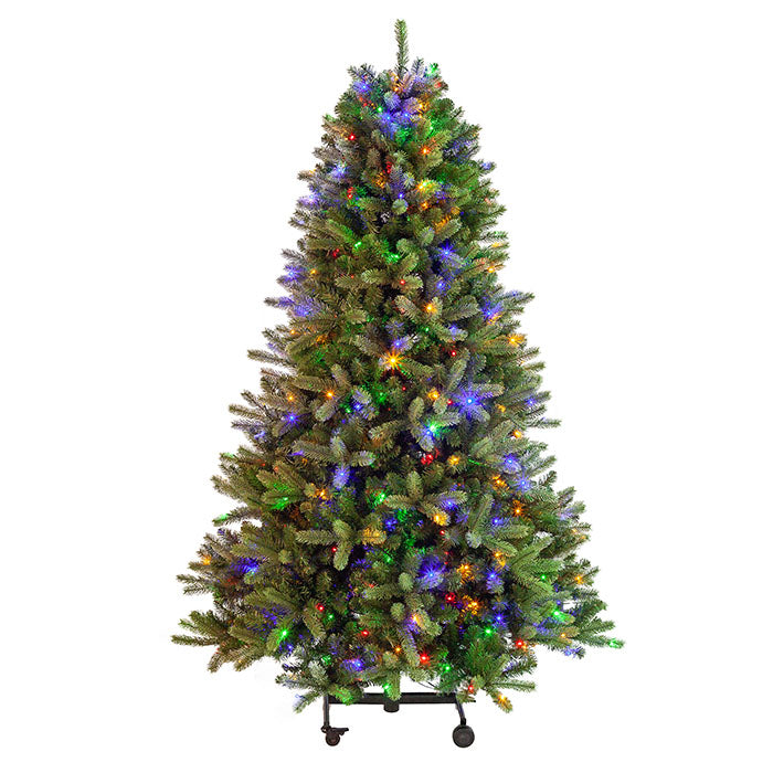 ALBERO DI NATALE AUTOMATICO CON LED, HUBART GROW, 225CM, VERDE