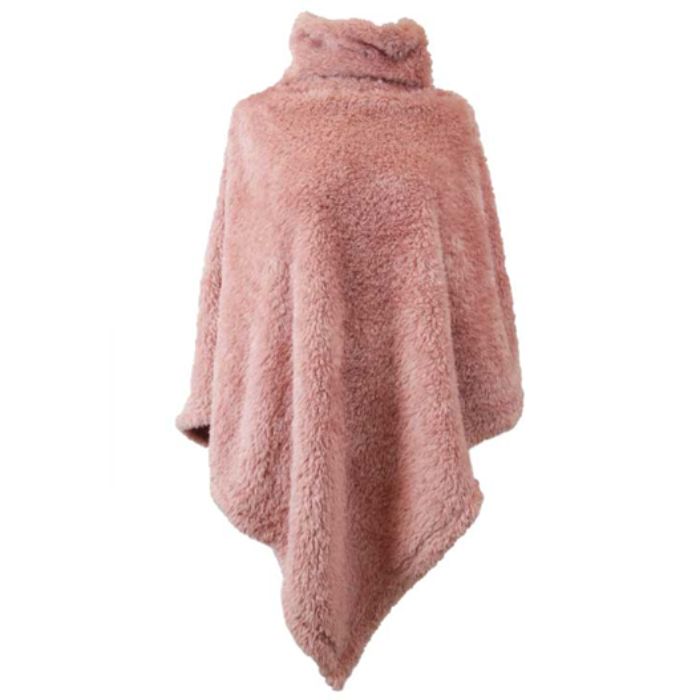 PONCHO DARA, 80X75CM, ROSA ANTICO