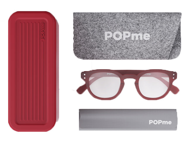 OCCHIALI DA VISTA POPME GLASSES CHERRY RED +2,5 (DISP.MEDICO)