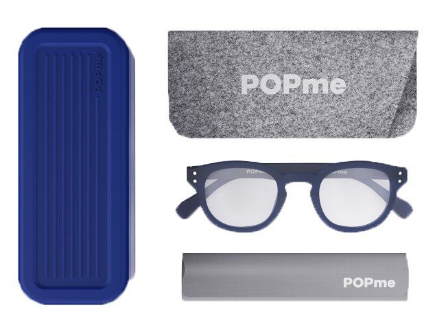 OCCHIALI DA VISTA POPME GLASSES OCEAN BLUE +2 (DISP.MEDICO)