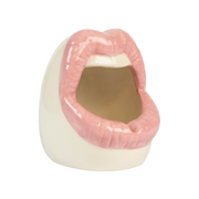 POSACENERE BOCCA CON LABBRA ROSA - ASHTRAY LIPS PINK