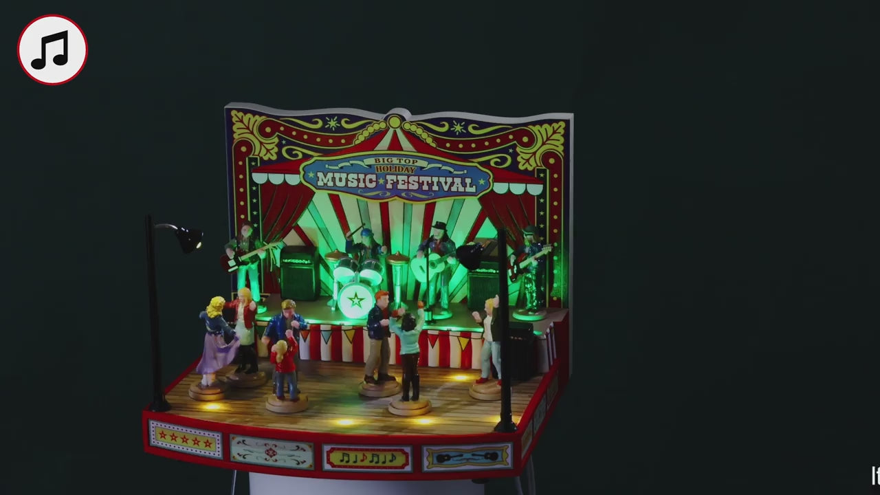Charger la vidéo : Big Top Holiday Music Festival - LEMAX COD. 64632 adattatore (4.5 V) incluso