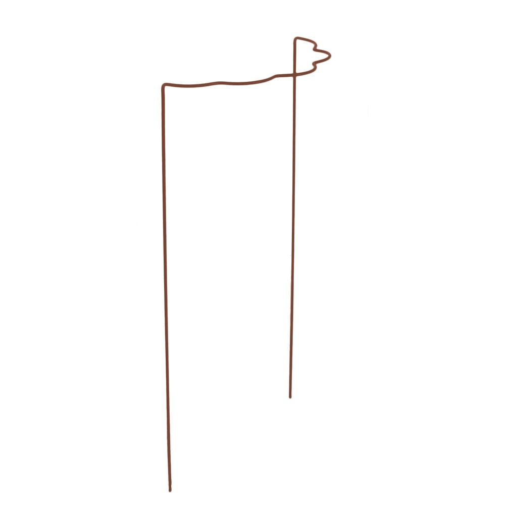 SOSTEGNO ONDULATO PER PIANTE 35X40CM MARRONE RUGGINE