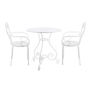 OFFERTA TAVOLO ETIENNE Ø70CM +2 POLTRONE ETIENNE BIANCHE