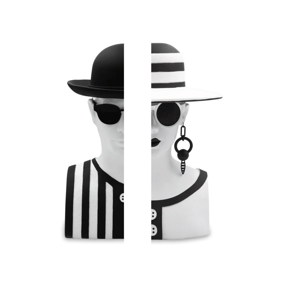 FERMALIBRO MR. BLACK & MRS. WHITE H26CM