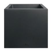 VASO VIVO NEXT SQUARE 30CM NERO