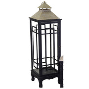 LANTERNA NERA 35X35XH118CM