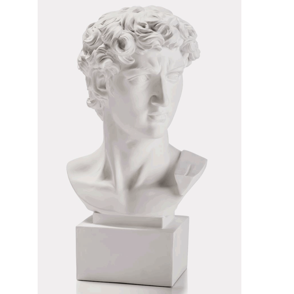 BUSTO BIANCO DAVID DI MICHELANGELO 50 CM LAMART